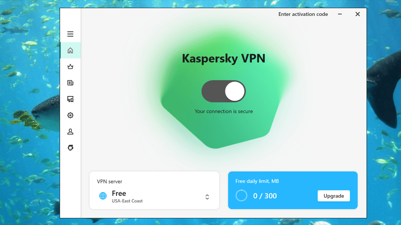 Imajen ekrã 1 husi Kaspersky VPN Secure Connection 2025 Key (1 Year / 5 PCs)