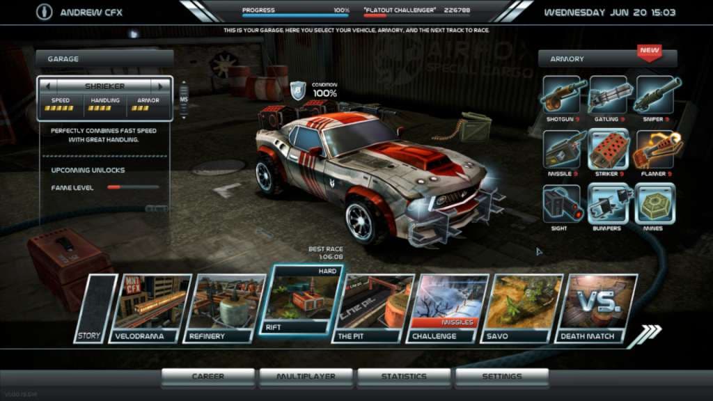 Death Rally Steam Gift screenshot 1