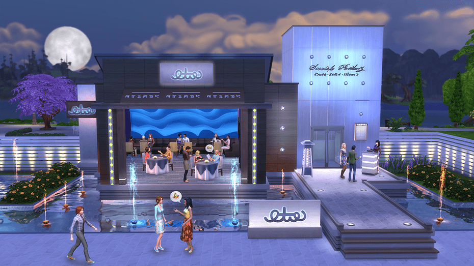 Captura de ecrã 1 de The Sims 4 - Dine Out DLC PC EA App CD Key