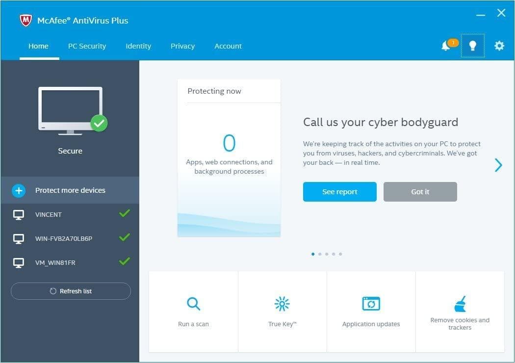 McAfee AntiVirus Plus Key (1 Year / 10 Devices) screenshot 2