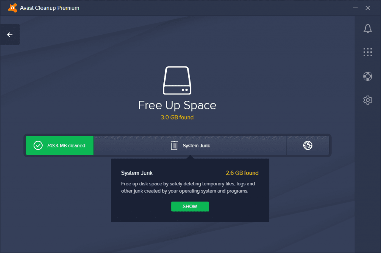 Imajen ekrã 1 husi Avast Cleanup Premium (1 Year / 1 PC)