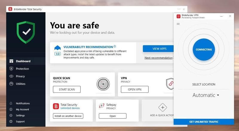 Bitdefender Premium VPN 2024 Key (1 Year / 10 Devices) screenshot 2