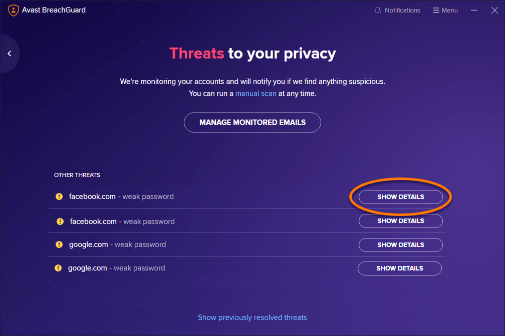 Avast BreachGuard Key (1 Year / 1 PC) screenshot 4