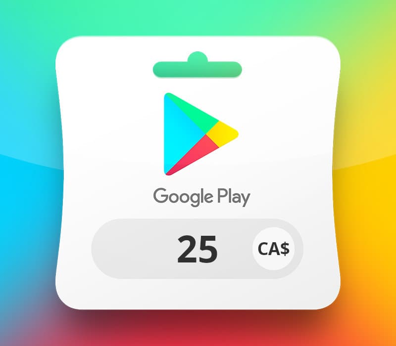 Google Play CAD 25 Gift Card CA cover art