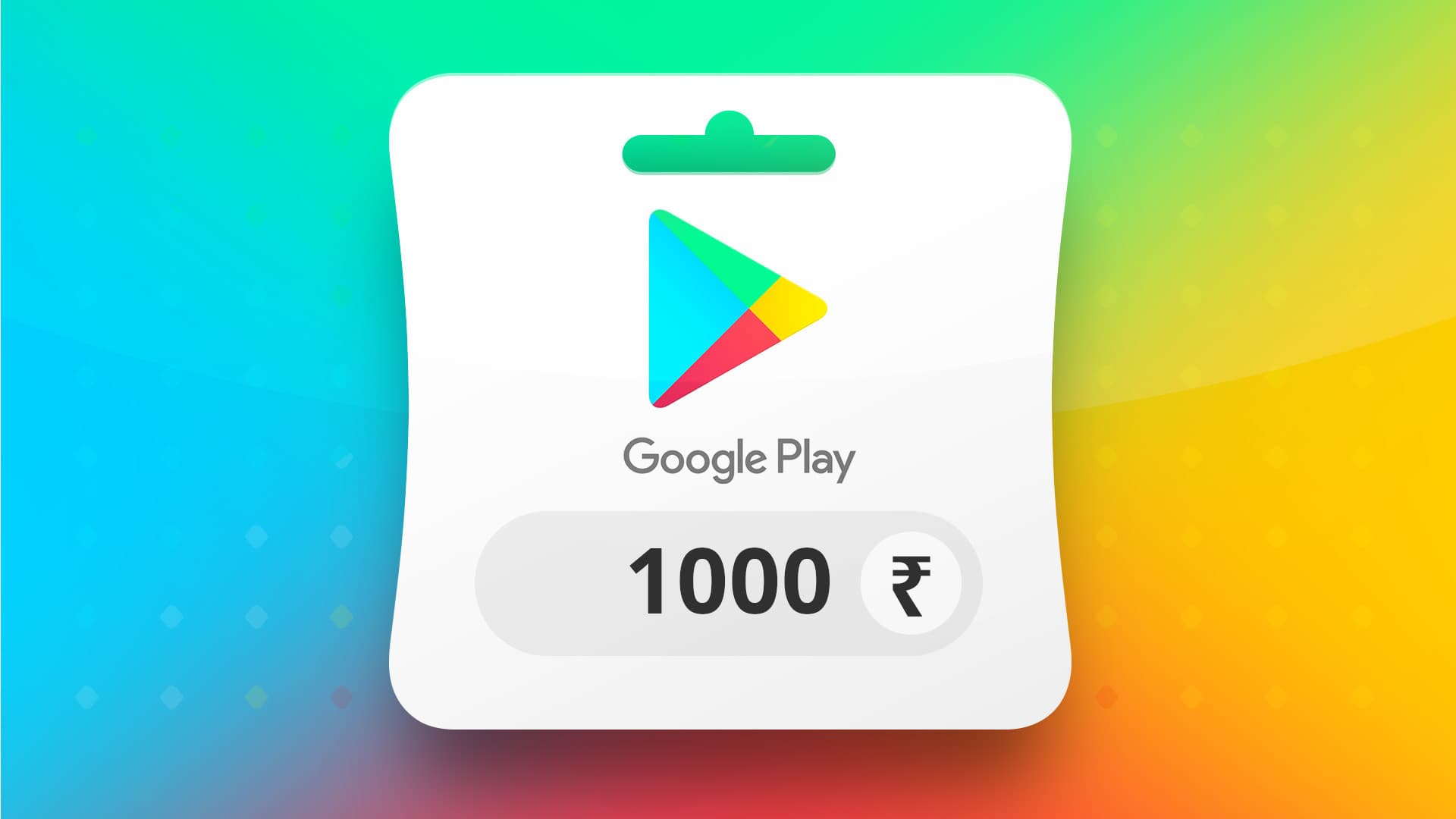 Imajen ekrã 1 husi Google Play INR 1000 Gift Card IN