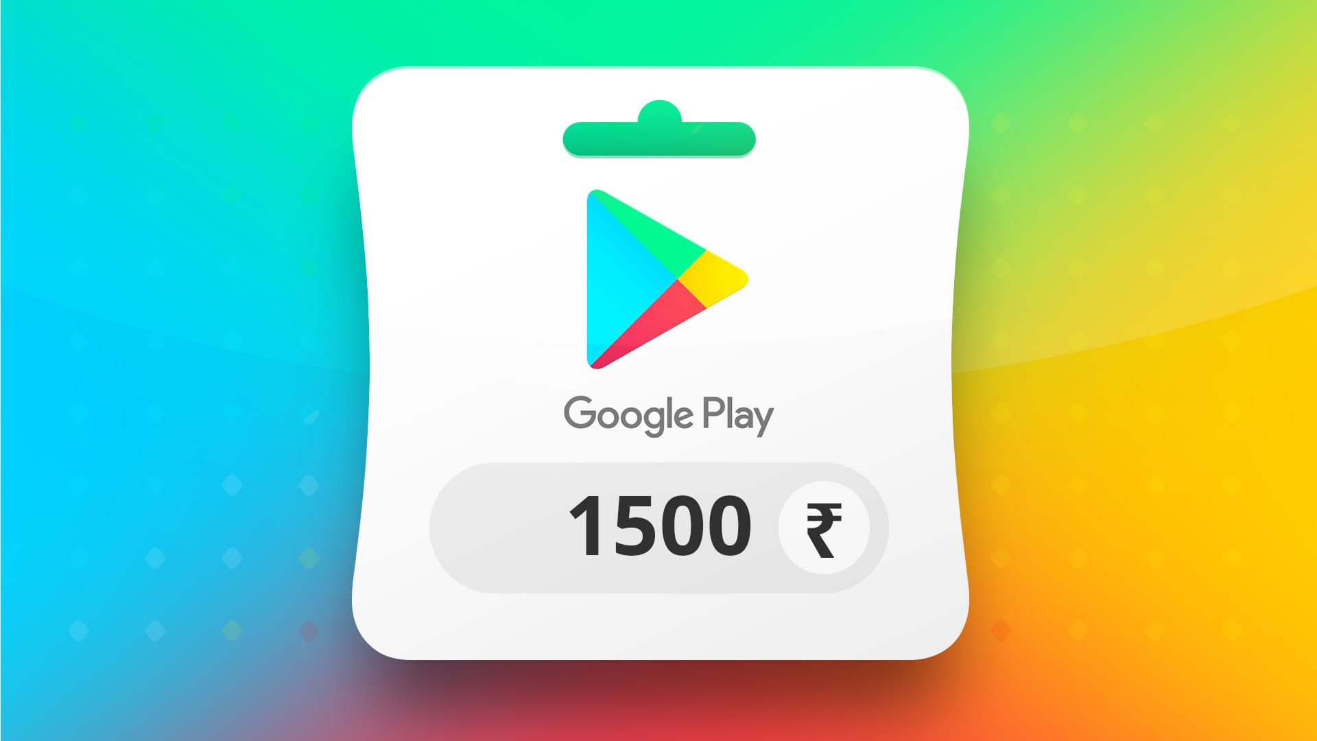 Google Play INR 1500 Gift Card IN screenshot 1