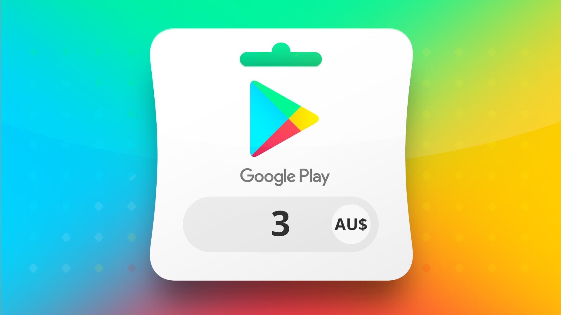 Imajen ekrã 1 husi Google Play AUD 3 Gift Card AU