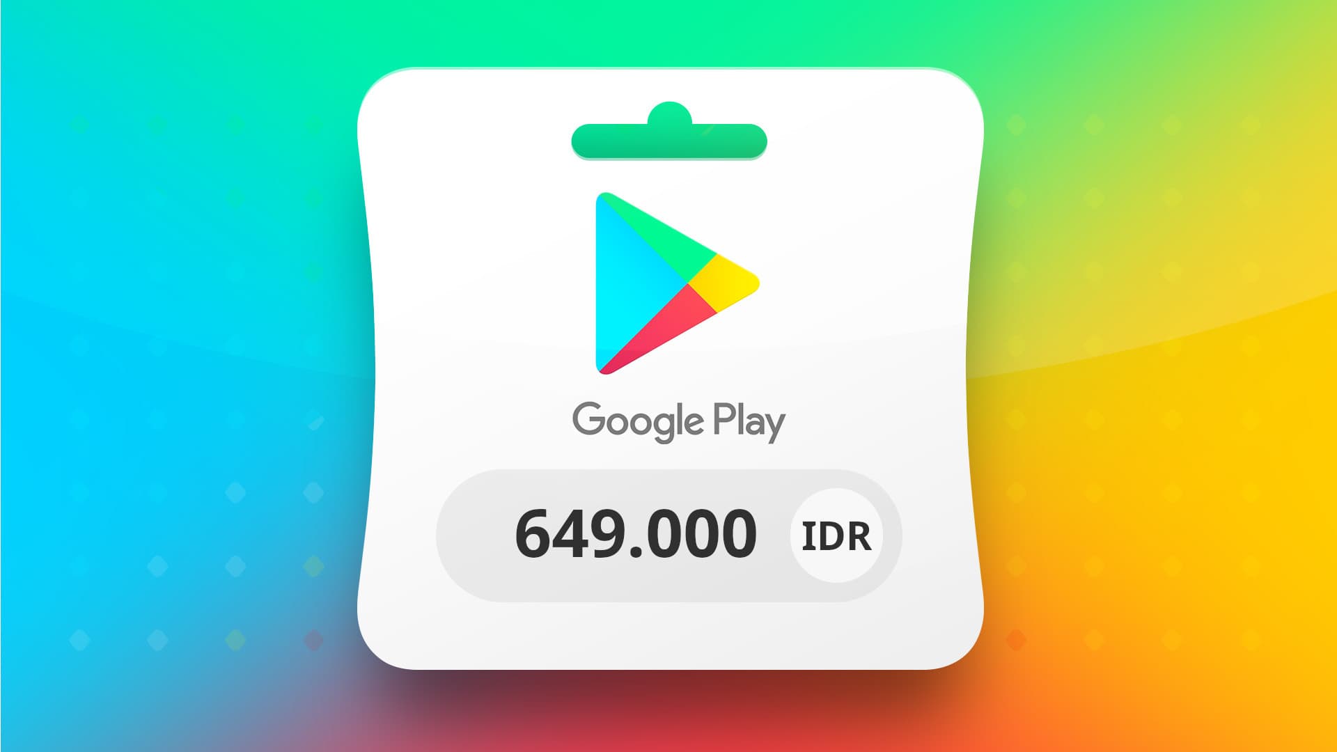 Imajen ekrã 1 husi Google Play IDR 649000 Gift Card ID