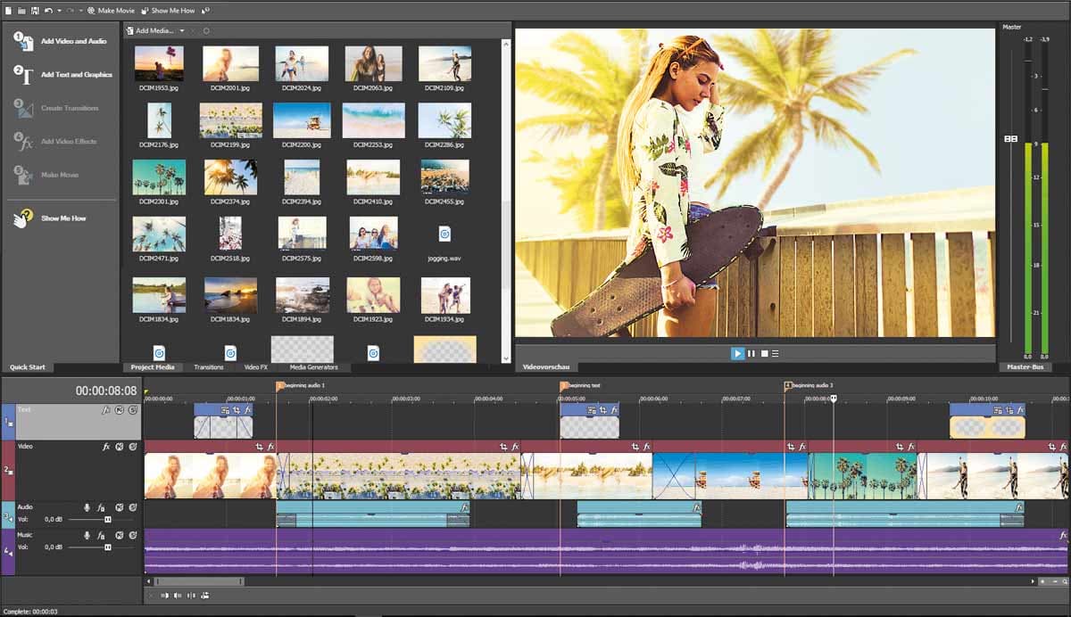MAGIX Vegas Movie Studio 15 CD Key screenshot 1