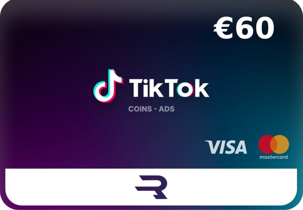 Rewarble TikTok EUR 60 Gift Card cover art