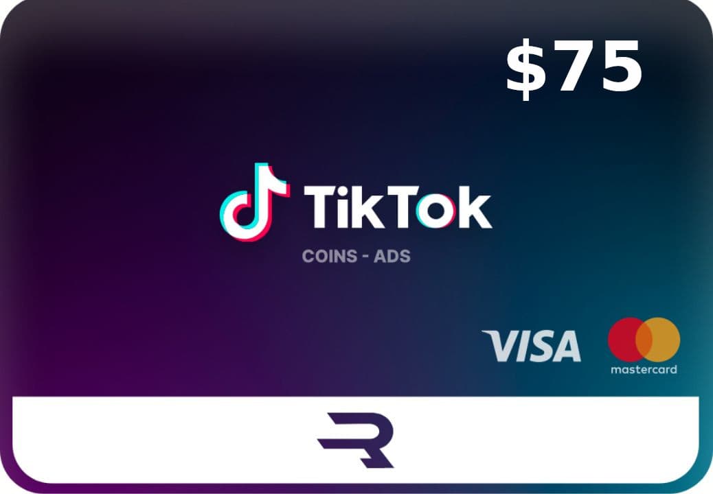 Rewarble TikTok USD 75 Gift Card cover art