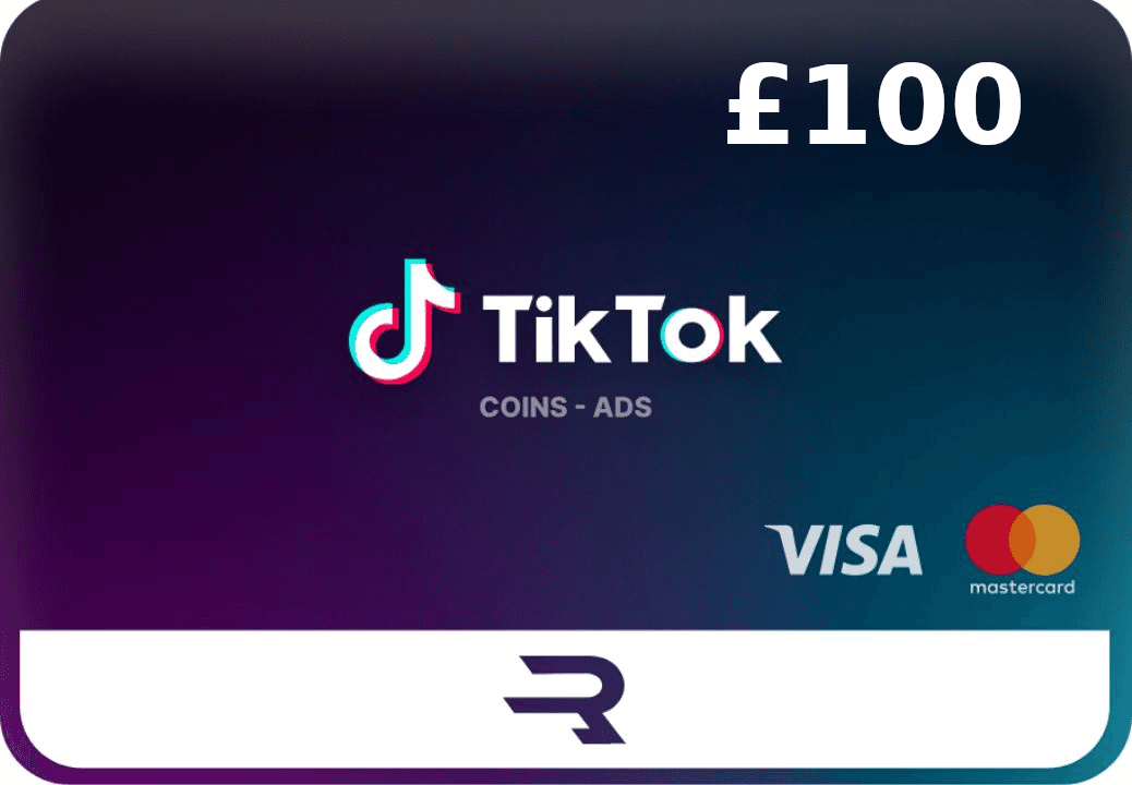 Rewarble TikTok GBP 100 Gift Card cover art