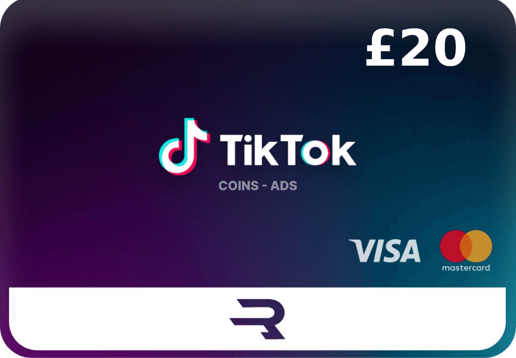 Rewarble TikTok GBP 20 Gift Card cover art