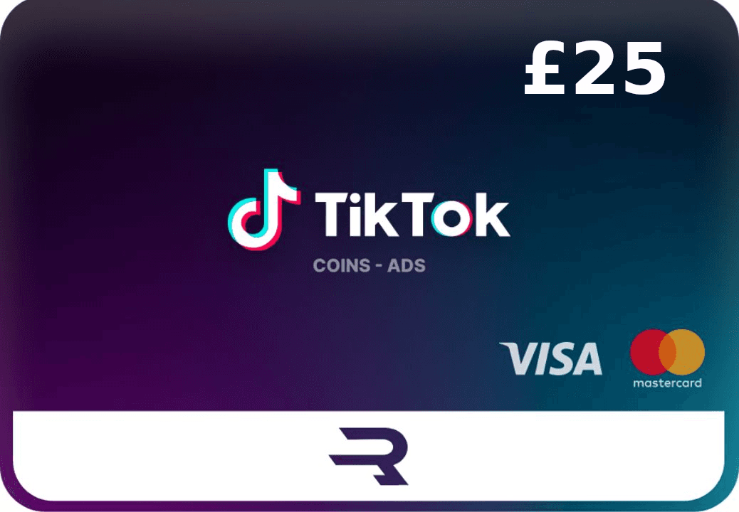 Rewarble TikTok GBP 25 Gift Card cover art