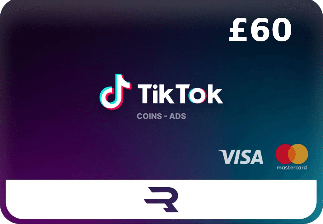 Rewarble TikTok GBP 60 Gift Card cover art
