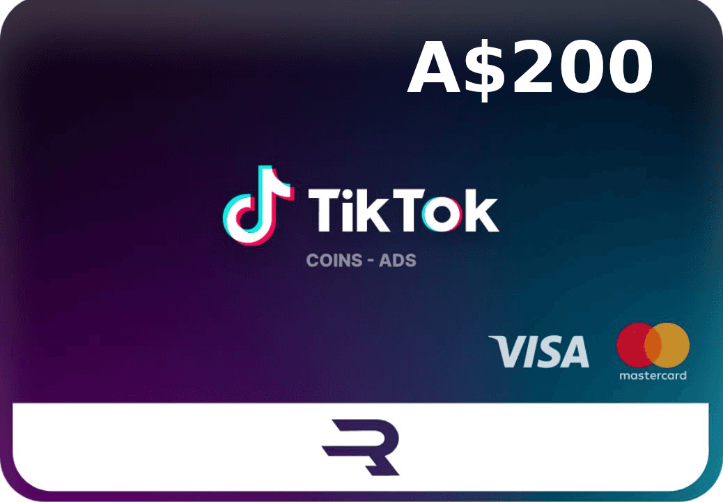 Rewarble TikTok AUD 200 Gift Card cover art