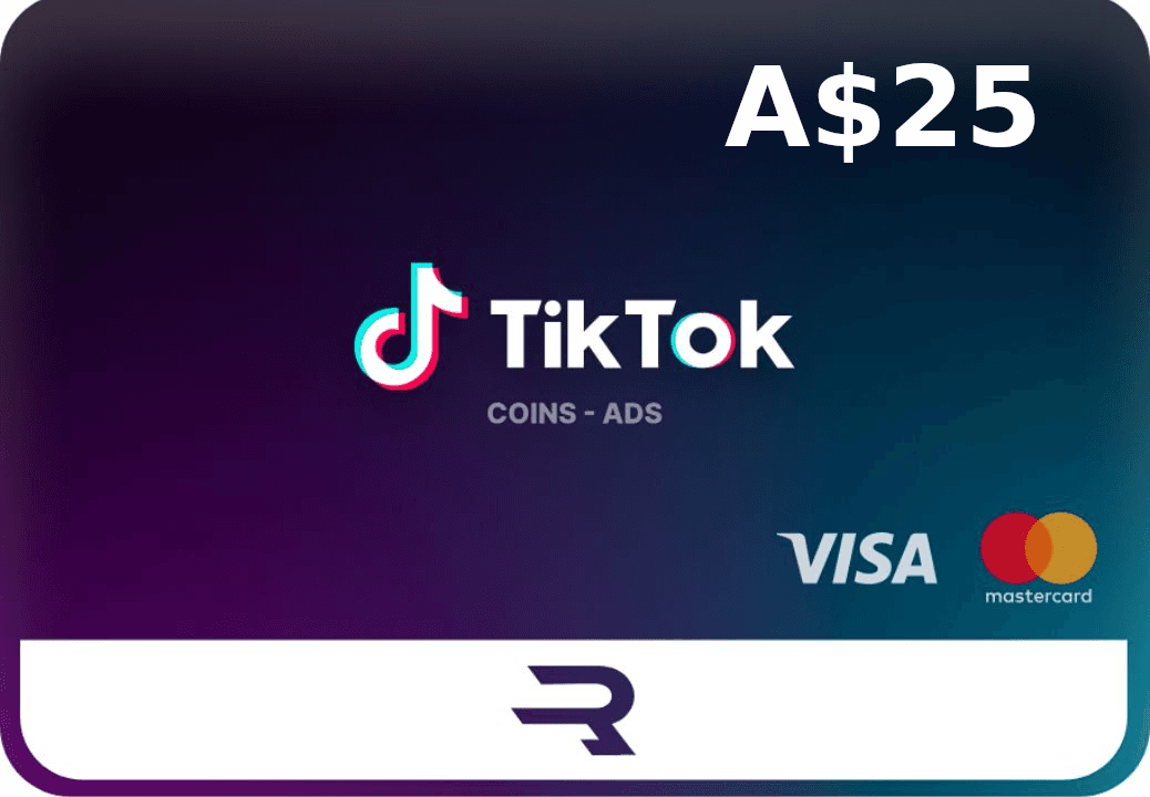 Rewarble TikTok AUD 25 Gift Card cover art