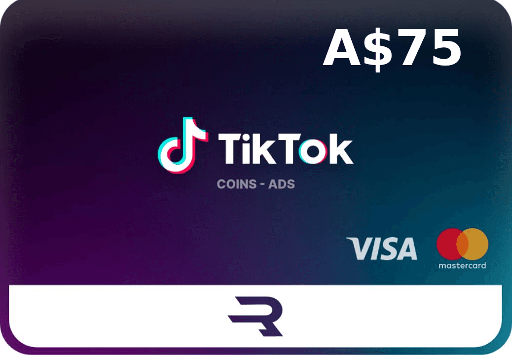 Rewarble TikTok AUD 75 Gift Card cover art