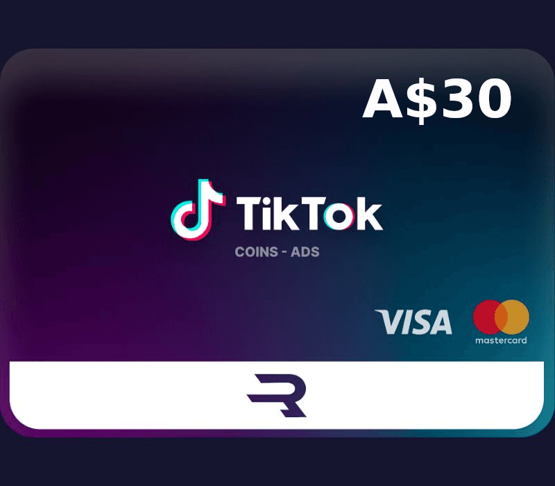 Rewarble TikTok AUD 30 Gift Card cover art