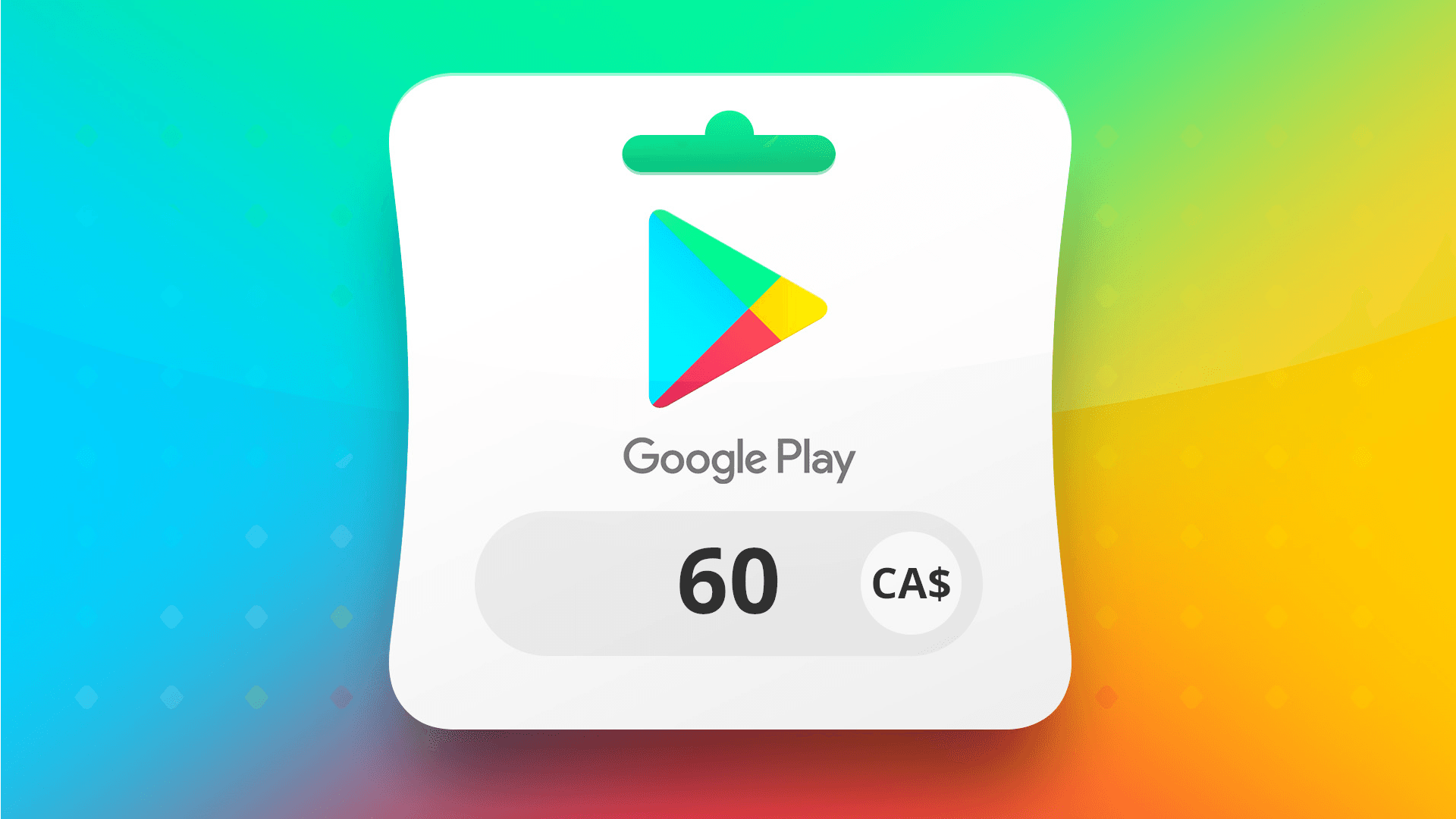 Tangkapan layar 1 Google Play CAD 60 Gift Card CA