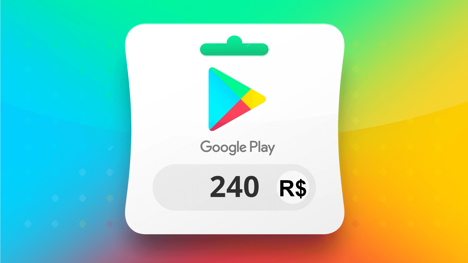 Imajen ekrã 1 husi Google Play BRL 240 Gift Card BR