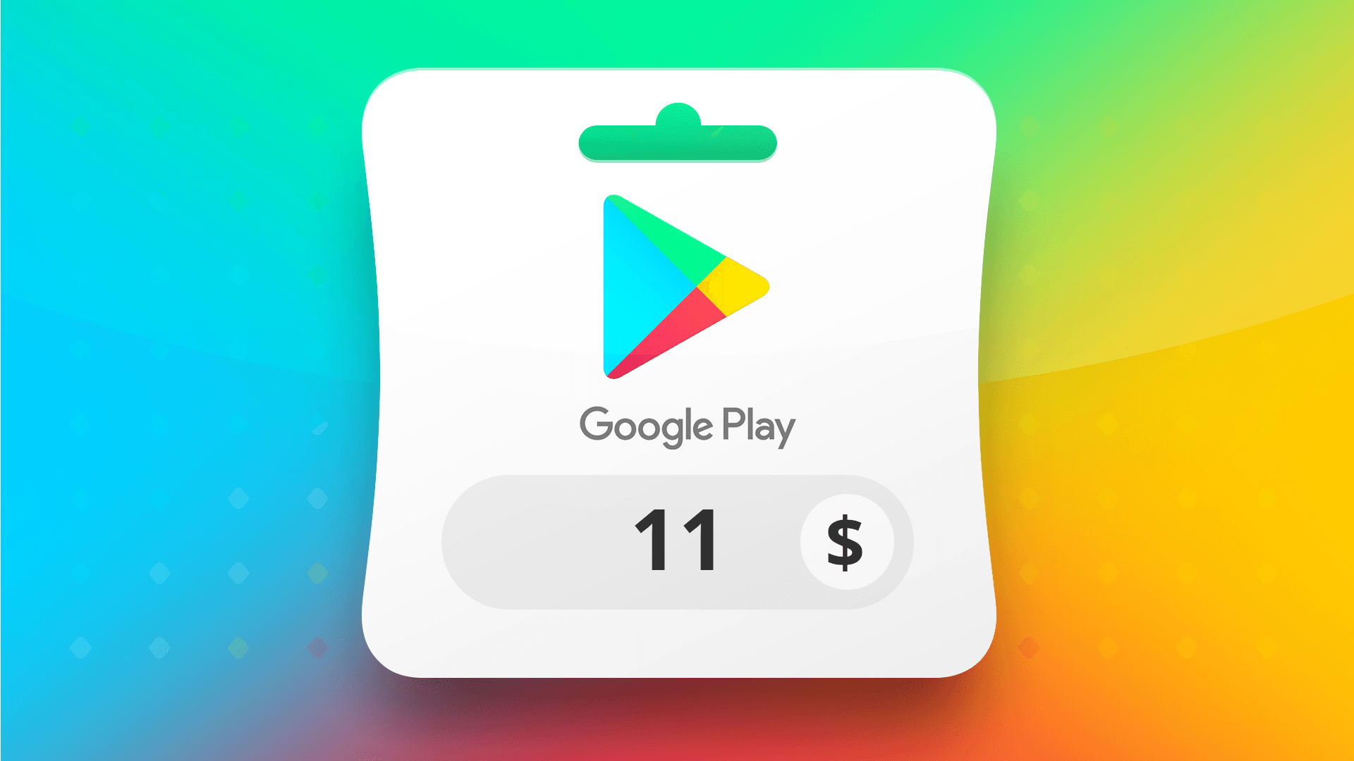 Imajen ekrã 1 husi Google Play USD 11 Gift Card US