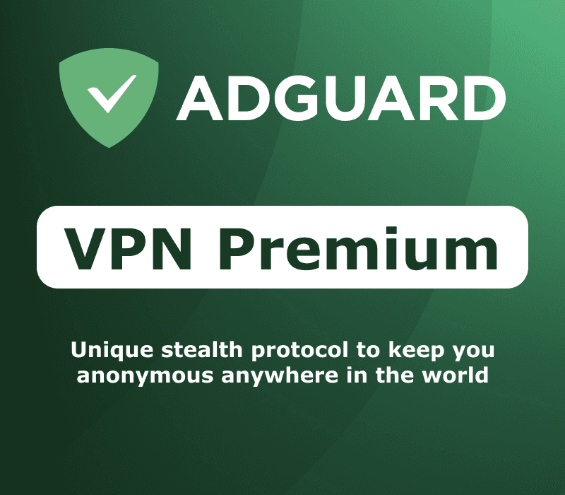 AdGuard VPN Premium Key (1 Month / 10 Devices) cover art