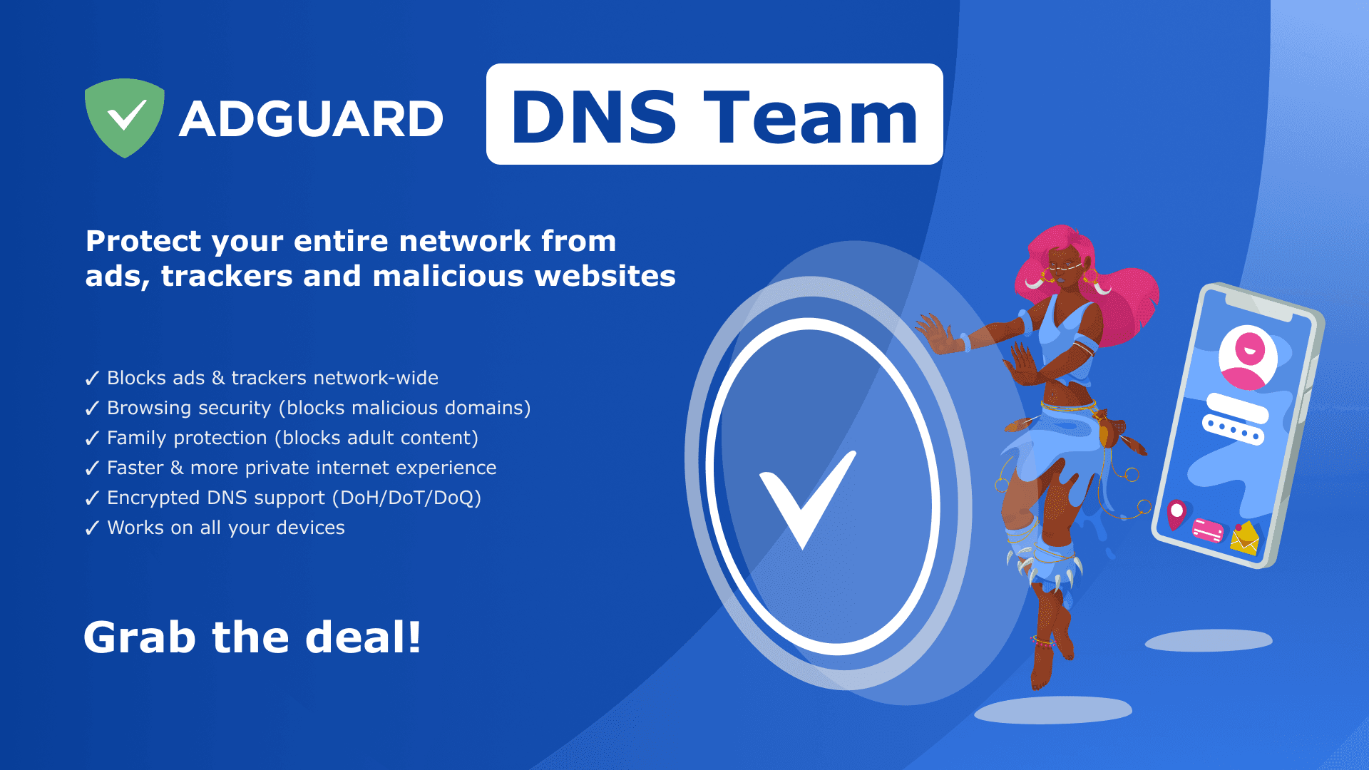 AdGuard DNS Team Key (1 Month / 200 Devices) screenshot 1