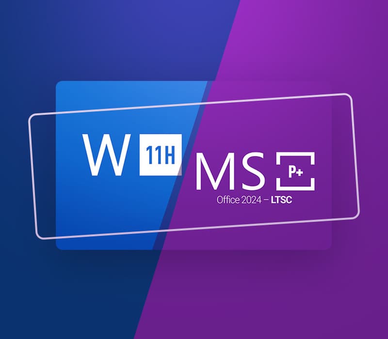 Windows 11 Home & MS Office 2024 Professional Plus LTSC Bundle Key cover art