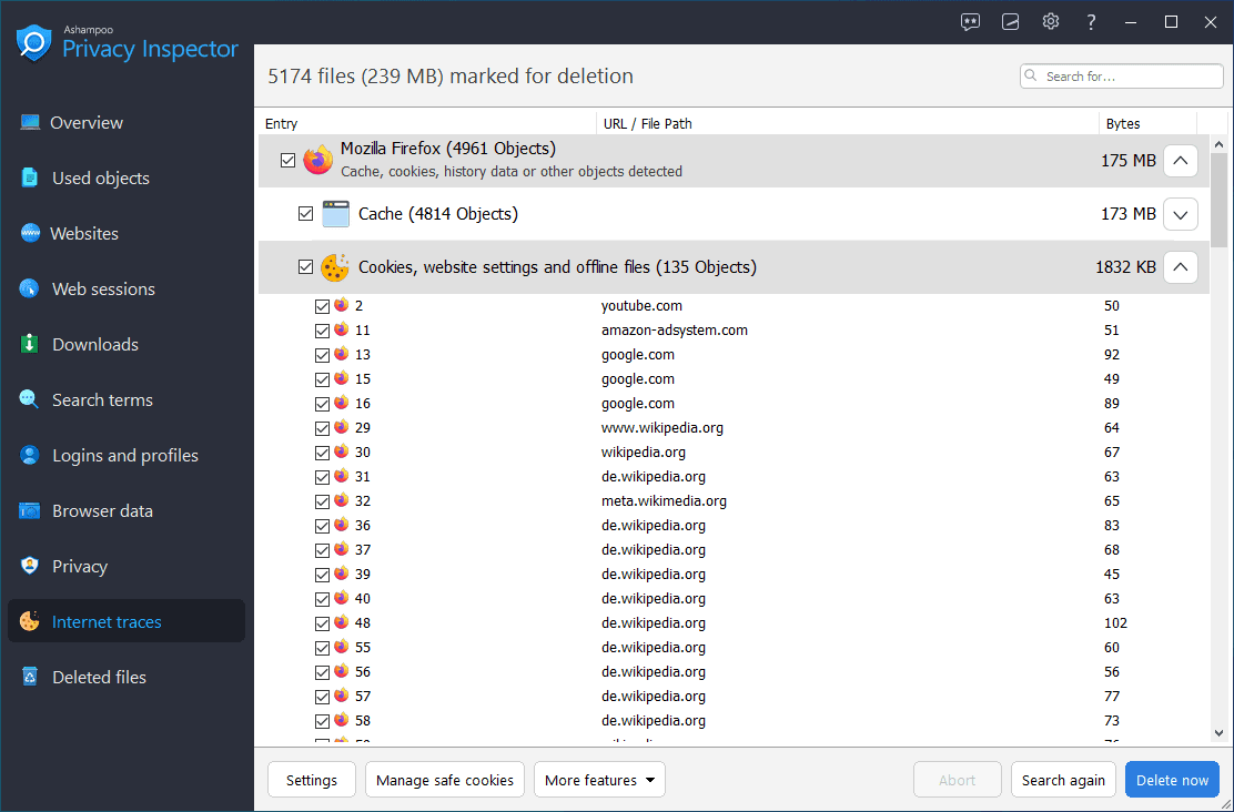Ashampoo Privacy Inspector Activation Key screenshot 2