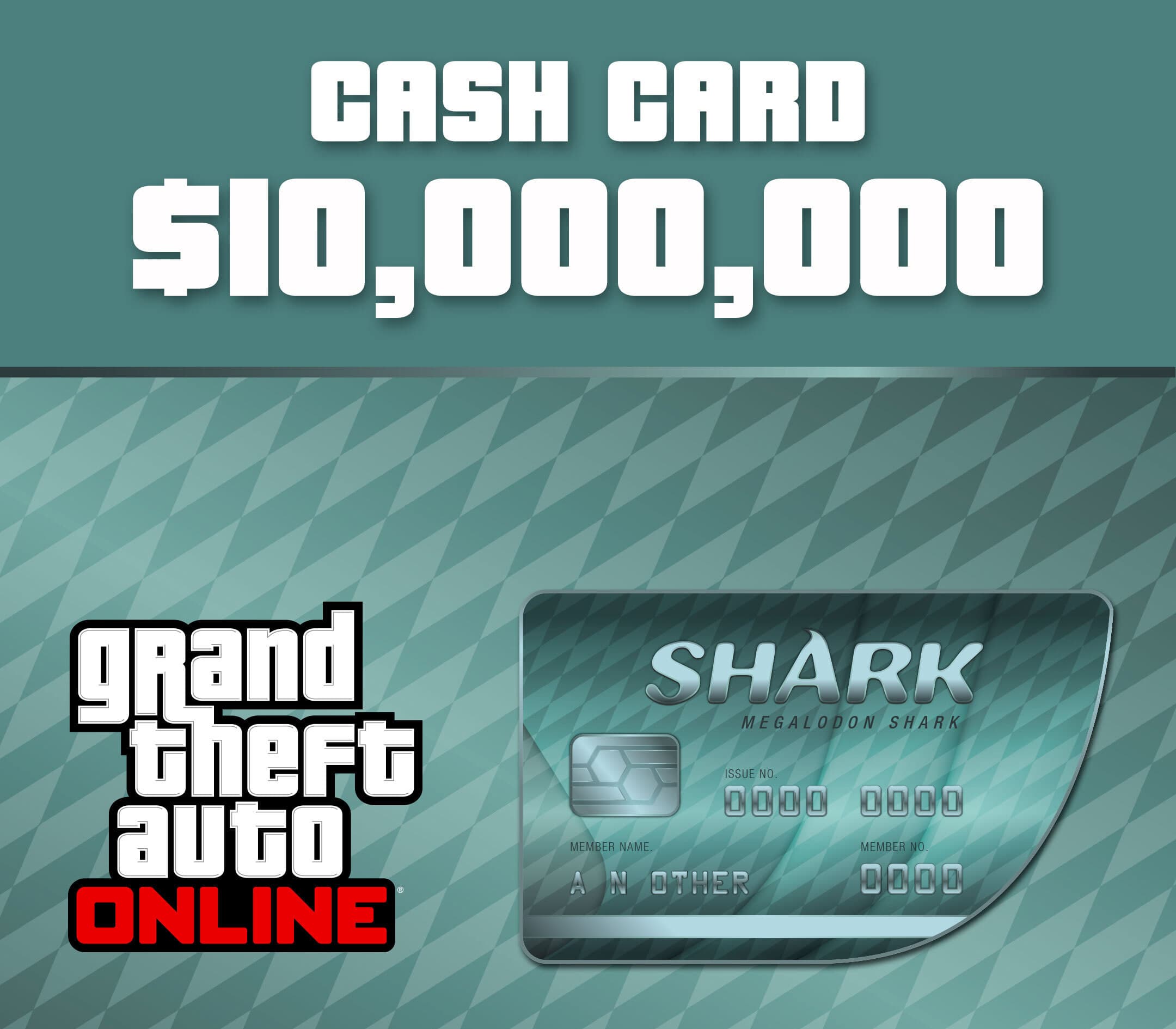 Kapa husi Grand Theft Auto Online - $10,000,000 Megalodon Shark Cash Card PC Activation Code