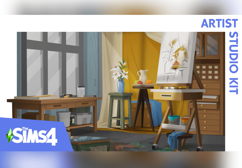 Sampul The Sims 4 - Artist Studio Kit DLC EA App CD Key