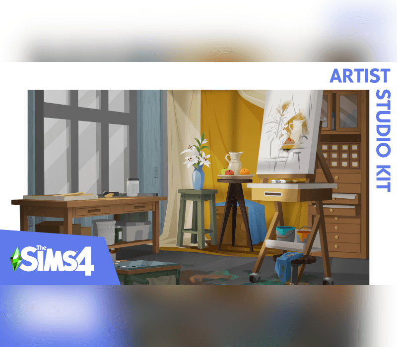 Sampul The Sims 4 - Artist Studio Kit DLC EA App CD Key