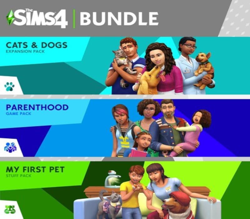 The Sims 4 - The Sims 4 Pet Lovers Bundle DLC PC EA App CD Key cover art