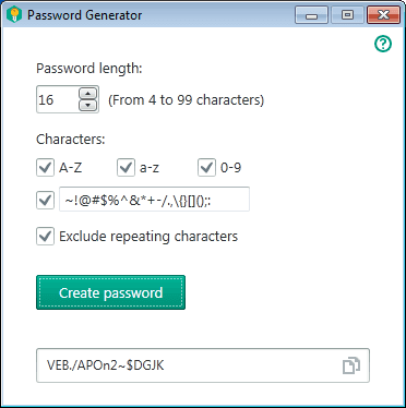 Imajen ekrã 1 husi Kaspersky Password Manager 2021 Key (1 Year / 1 Device)