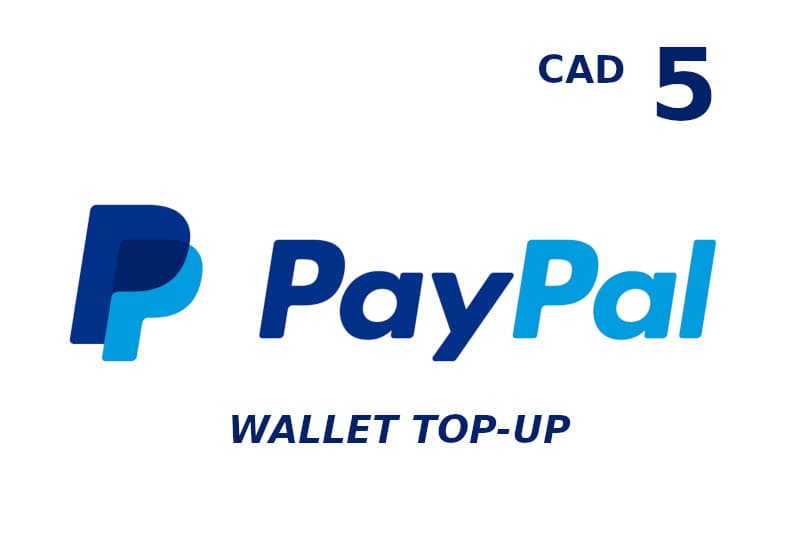 PayPal Wallet 5 CAD Top Up cover art