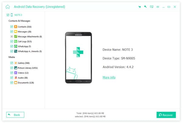 Apeaksoft Android Data Recovery Key (1 Year / 1 PC) screenshot 1
