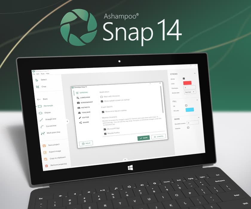Imajen ekrã 2 husi Ashampoo Snap 14 Key (3 PCs)