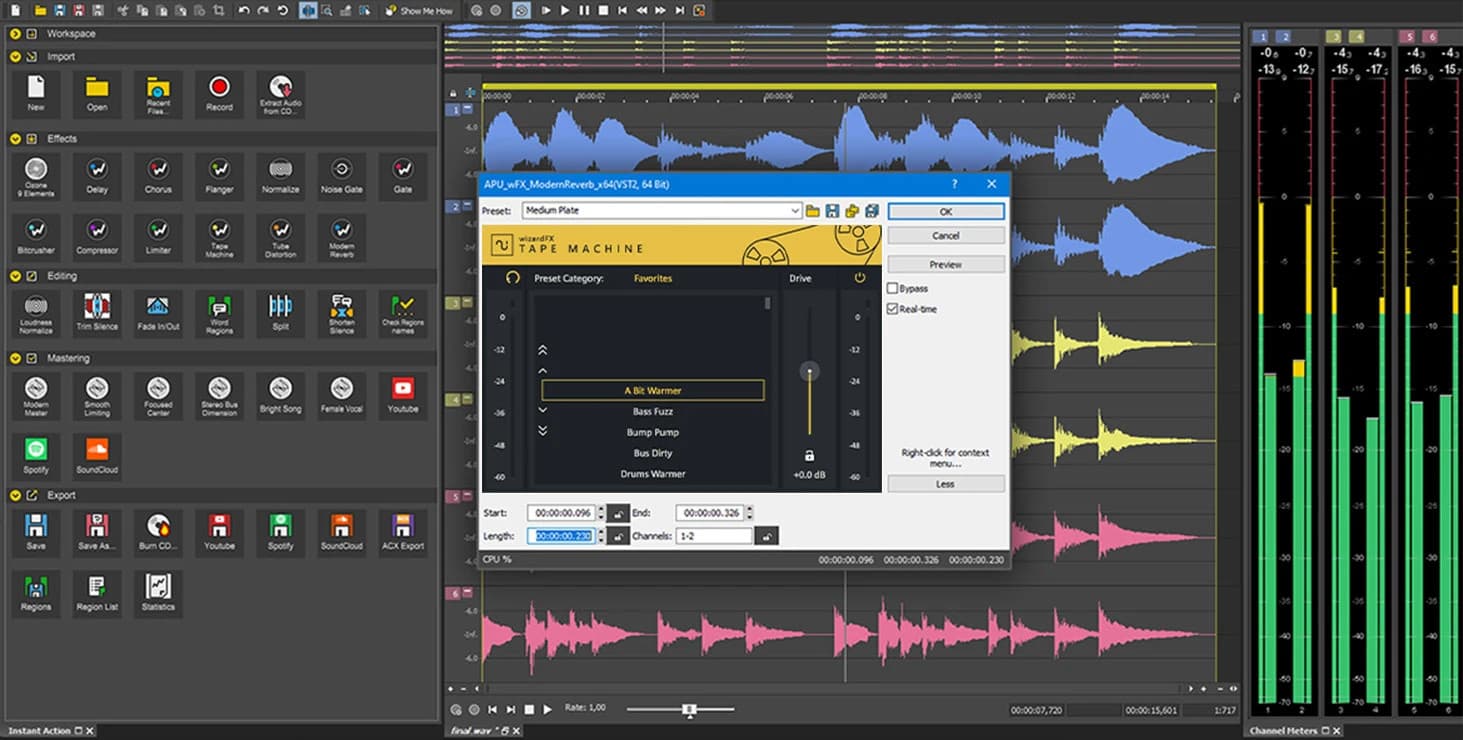 MAGIX Sound Forge Audio Studio 13 RoW PC CD Key screenshot 1
