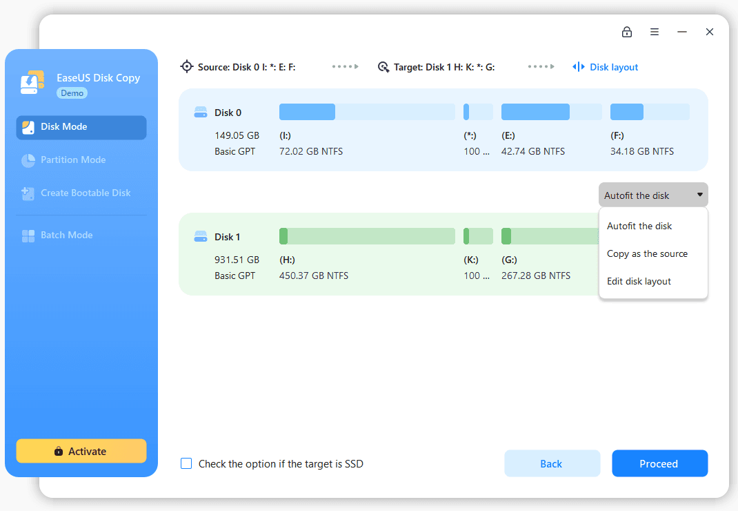 EaseUS Disk Copy Pro CD Key (1 Year / 1 PC) screenshot 1