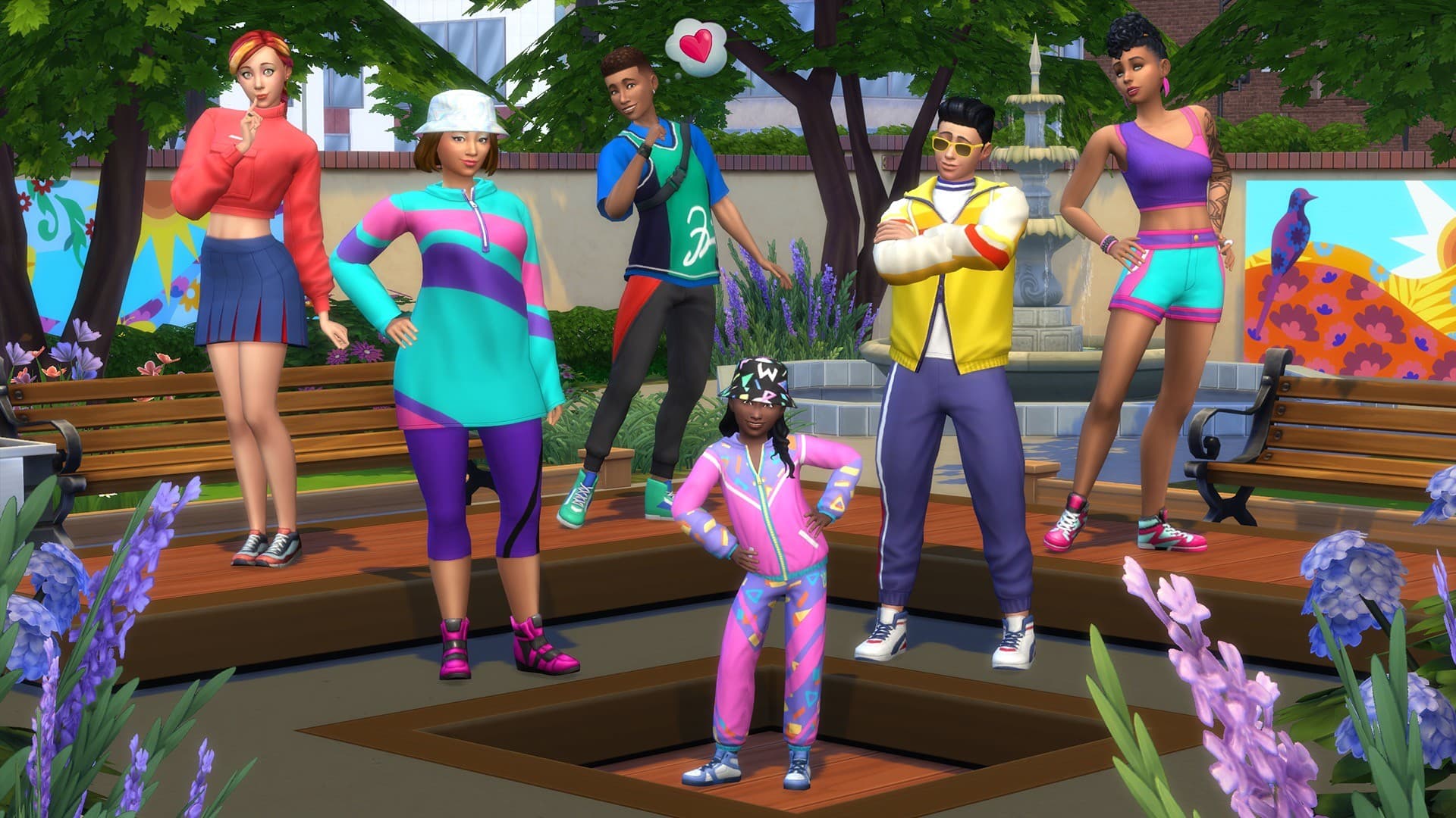 The Sims 4 - Throwback Fit Kit DLC PC EA App CD Key screenshot 1