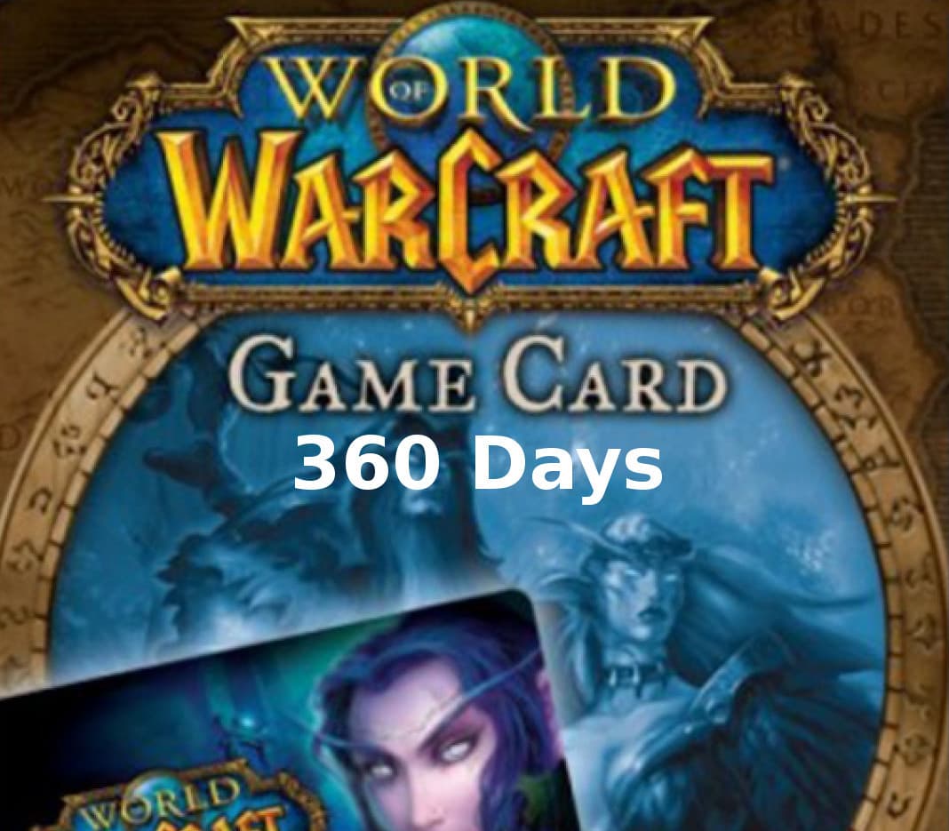 World of Warcraft 360 DAYS Pre-Paid Time Card CN cover art