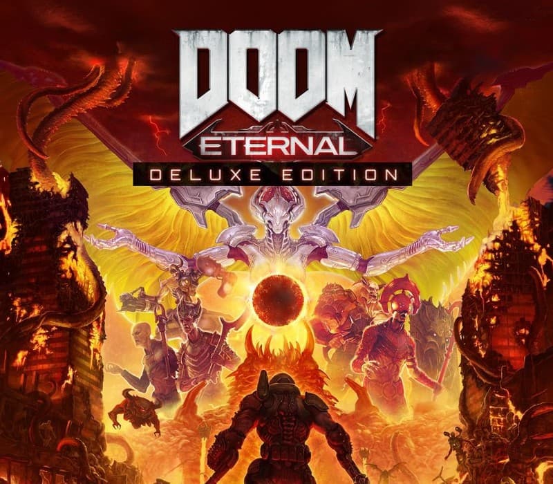 DOOM Eternal Deluxe Edition PC Steam Account cover art