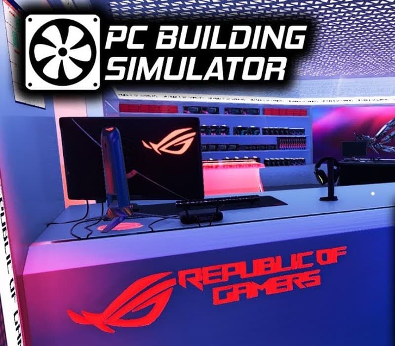 PC Building Simulator - Republic of Gamers Workshop DLC Steam CD Key cover art