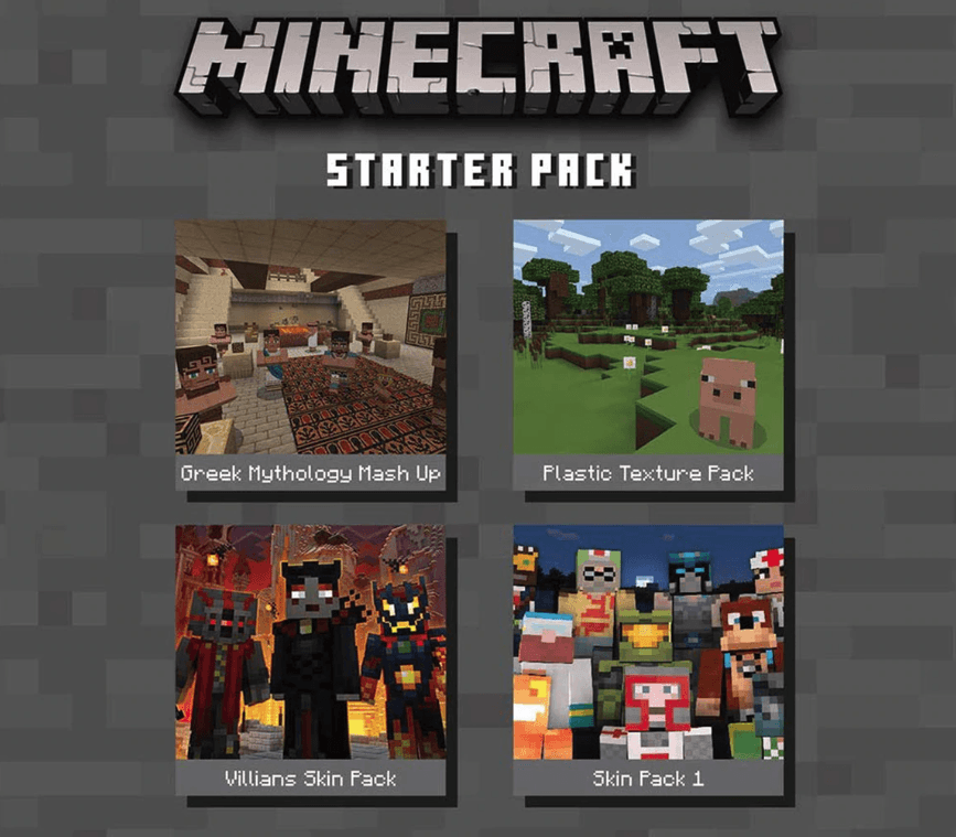 Kapa husi Minecraft - Starter Pack DLC XBOX One CD Key