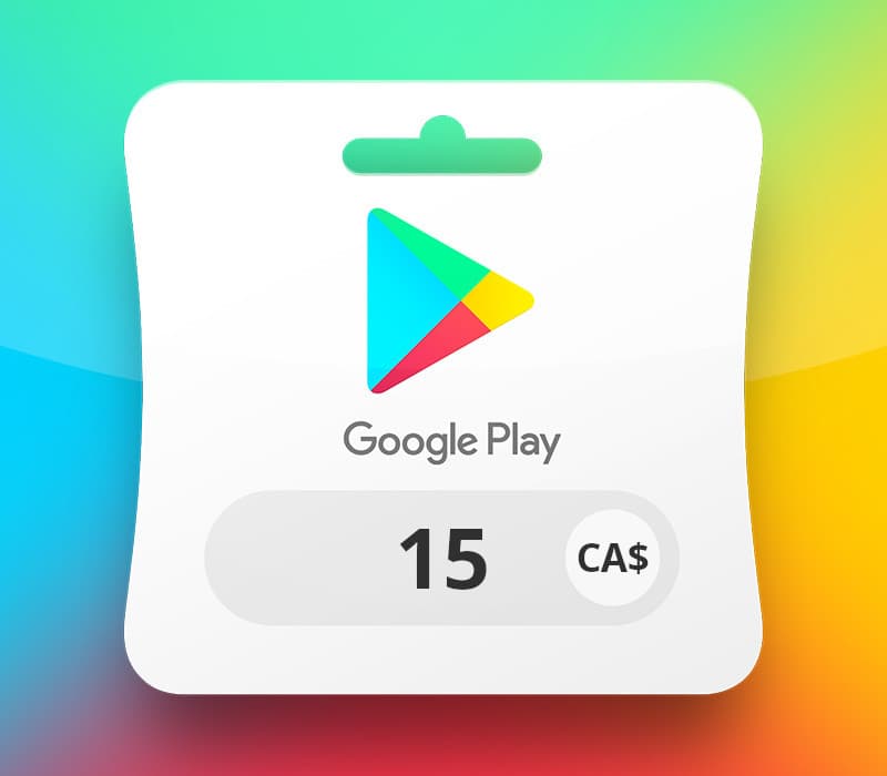 Google Play CAD 15 Gift Card CA cover art