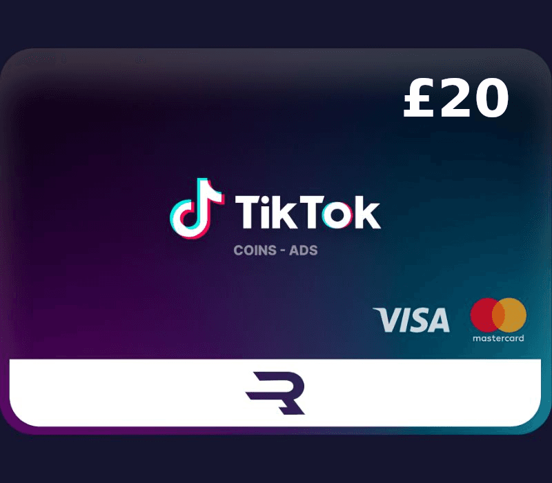 Rewarble TikTok GBP 20 Gift Card cover art