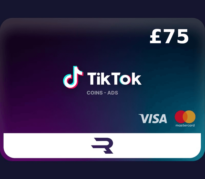 Sampul Rewarble TikTok GBP 75 Gift Card