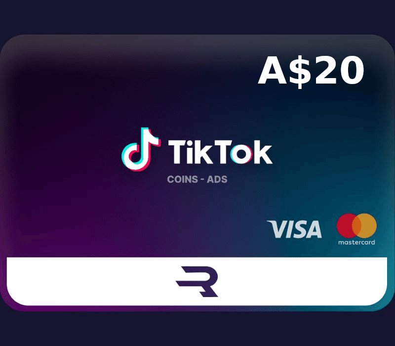 Rewarble TikTok AUD 20 Gift Card cover art