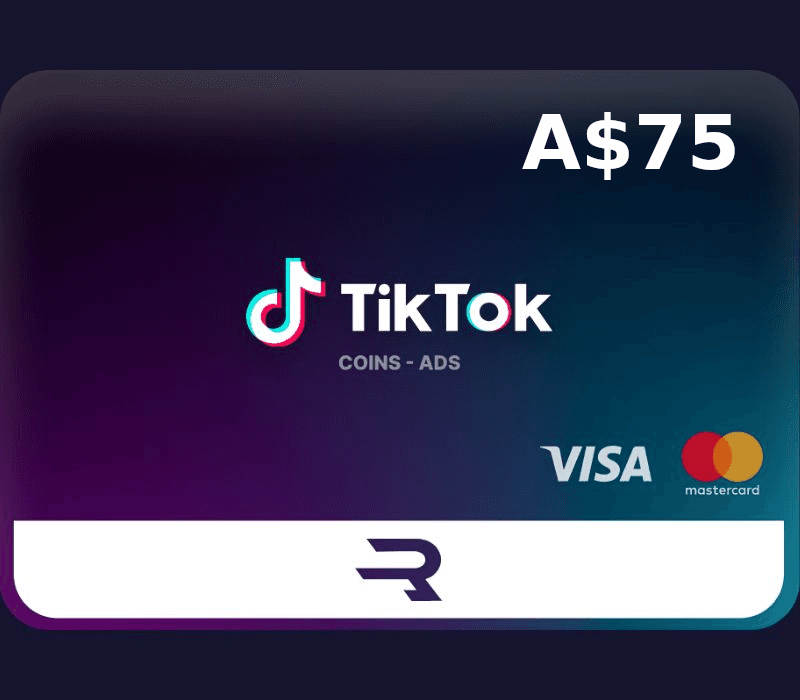 Rewarble TikTok AUD 75 Gift Card cover art
